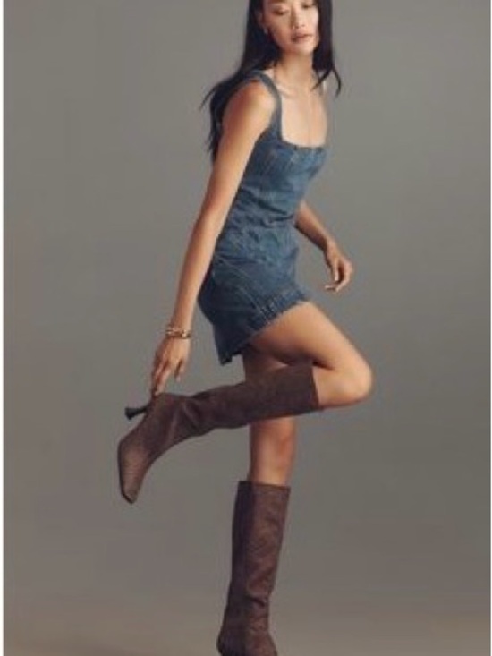 Jeffrey Campbell Shoes - Jeffrey Campbell Black Tan Cheetah Suede Knee-High Heeled Boots